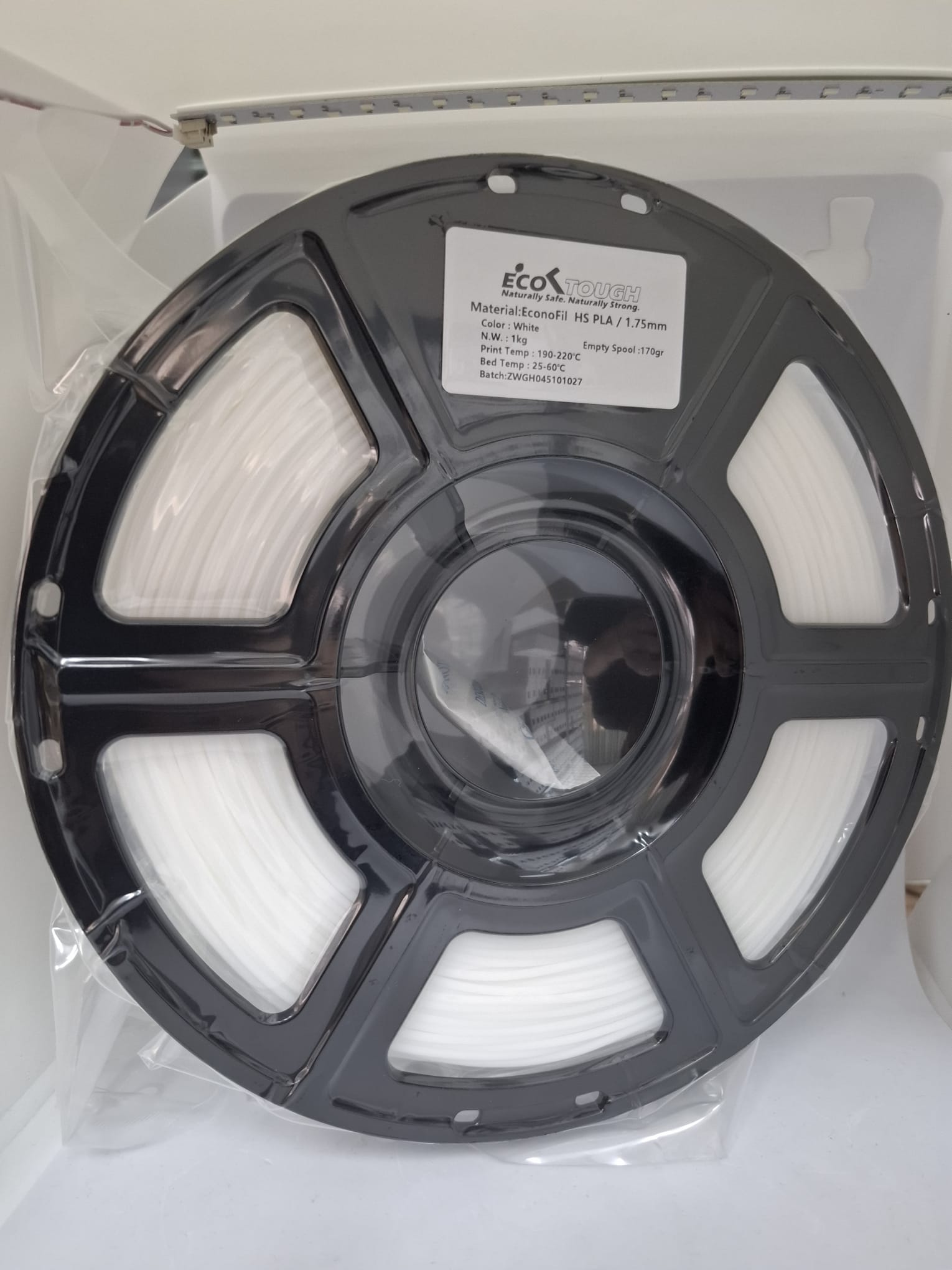 פילמנט PLA לבן&נטורל